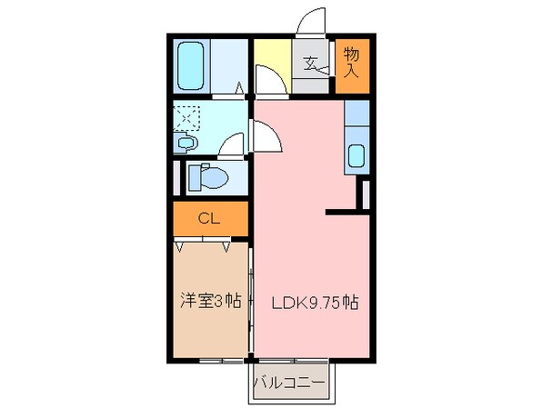 井田川駅 徒歩38分 2階の物件間取画像